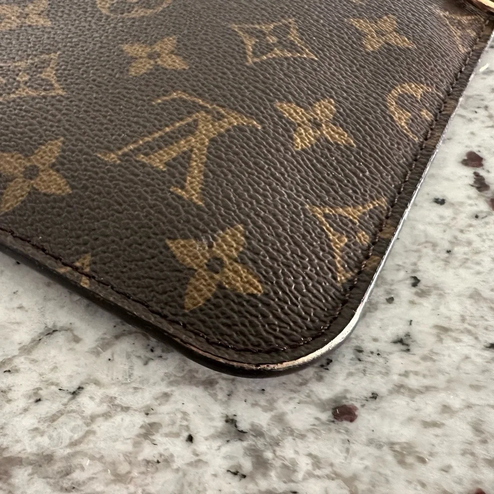 Authentic Louis Vuitton Monogram Oversized‎ Zip Pouch Bag